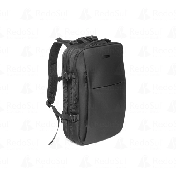  Mochila de viagem personalizada em poliéster reciclado para notebook 17'3
